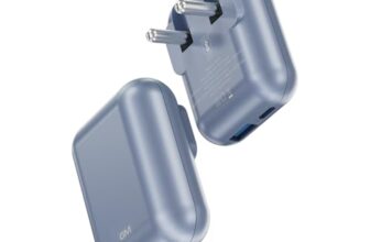 GM G+ 33W Spyder GaN Charger | Compact Dual-Port Fast Charger with Foldable Indian Pin | GaN Technology | Protection Features | Type-C PD & USB-A Output | Compatible with All Smartphones and Tablets