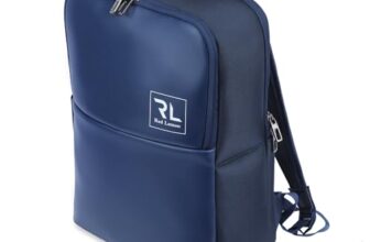 Red Lemon ProPack Premium 15.6 Inch Laptop Backpack for Men and Women – 21L Capacity, Water-Resistant, Stylish Design with Rain Cover for Office Use, Travel & Daily Activities (Blue)