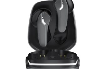 amazon basics True Wireless in-Ear Earbuds with Mic, Quad Mics ENC, Touch Control, IPX5 Water-Resistance, Bluetooth 5.3, Up to 42 Hours Play Time, Voice Assistance and Fast Charging (Grey)