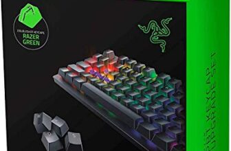 Razer Doubleshot PBT Keycap Upgrade Set for Mechanical and Optical Keyboards – Compatible with Standard 104/105 US and UK Layouts – Green -RC21-01490400-R3M1