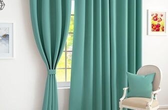 Story@Home 100% True Blackout Windows Curtains 5 Feet Set of 2 | Solid Design | Room Darkening Curtain | Thermal Insulated Curtains for Living Room, Bedroom | (118 x 152 cm, Mint Green)