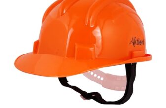 Aktion AK H11_ORG Safety Helmets Nape Type, IS 2925:1984 Color: Orange, Pack of 20