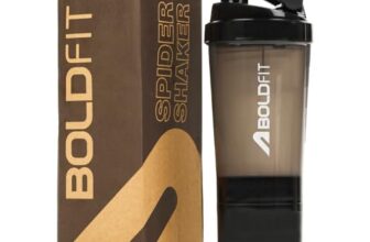 Boldfit SpiderX Gym Shaker Bottle, Shakers for Protein Shake with 2 Storage Compartment Gym protein shaker for workout