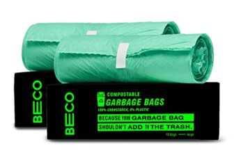 Beco Eco Friendly Compostable Garbage Bags for Dustbin | 20 Pcs | Large 24 X 32 Inches | Pack of 2