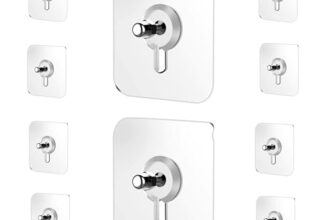 Sulfar Adhesive Hooks Heavy Duty Wall Hooks, Nail Hook for Hanging Coat, Hat,Towel Robe Hook Rack Wall Mount- Bathroom and Bedroom Hooks for Wall Without Drilling (Nail Hook Trasparent 10 Pack)
