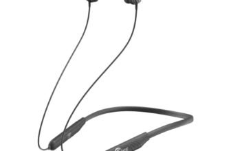 CELLECOR BS-2 Wireless Waterproof Bluetooth Earphone Neckband with Big 25 Hours Playtime (Grey)