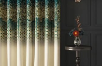 Story@Home Blackout Digital Print Long Door Curtains 9 Feet Long Set Of 1 | Room Darkening Curtain | Thermal Insulated Curtains For Living Room | (118 X 275 Cm, Beige & Green) | Perfect For Home Decor