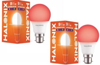 HALONIX LED BULB ASTRON PLUS 9W B22 RED PACK 2