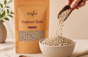 BELLYFUELS Sunflower Seeds (Raw & Natural) | 100% Pure Unroasted Seeds | Rich in Protein, Fiber & Vitamin E | Healthy Snack & Topping | 200g