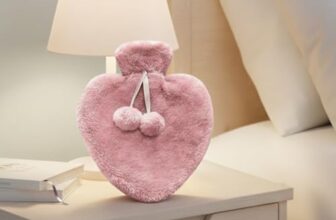 Lifelong Heart Shaped Hot Water Bottle 1000 ml with Washable Fur Cover | Hot Water Bag for Pain Relief & Period Cramps | Ideal for Hand & Belly Warmer | Comfort with Leak-Proof Design (LLEHWB18)
