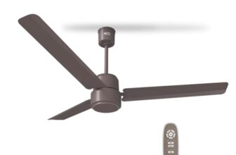 REO By Havells UNNOVATE BLDC 1200MM 5 Star Rated Ceiling Fan| Air Flow: 220 CMM| Speed: 350 RPM|Watt: 33W| Reverse Rotation Mode| Timer Setting| 2 Year Door Step Warranty By Manufacturer (Stone Grey)