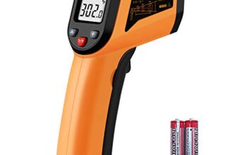 PWWDADA Longhuateng ChengBangDa Laser Infrared Thermometer Non-Contact Digital Temperature Gun-50°C to 400°C(-58°F to 752°F) IR Thermometer for Industrial, Kitchen Cooking, Ovens (Orange) Plastic