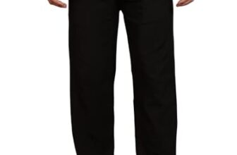 Urban Buccachi Men’s Slim Fit Trouser | Black Casual Bottoms with Elastic Waist & Drawstring | Soft Stretchable Fabric | Stylish Straight Fit Trousers for Office, Travel & Daily Use