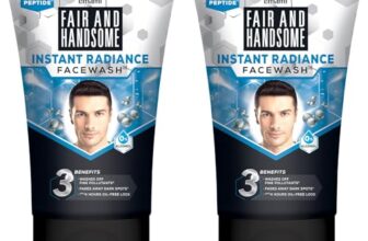 Fair and Handsome Instant Radiance Face Wash | Pro-Peptide | Instant Radiance| Washes of Fine Pollutants | Cooling Freshness | 100g (Pack of 2)