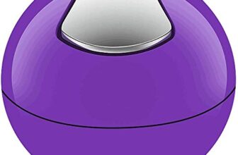 SPREAD SPAIN® Swiss Design Bowl Mini Plastic Dustbin 1 Liter/ 14 cm (Purple)