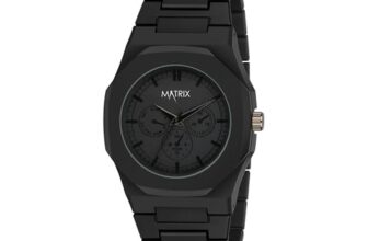 Matrix Arabian | Aura Dial & Polycarbonate Strap Analog Watch for Men & Boys (Black) (Black-Numbers)