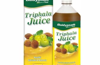 Baidyanath Triphala Juice – 1 L | Helpful in Weight Management, Digestive Problems, Constipation, Maintaining Cholesterol Level (Pack of 1)