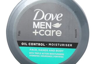 Dove Men+care oil control face moisturizer, with koalin Clay, Vitamin B3, long lasting oil-free look, 100gm