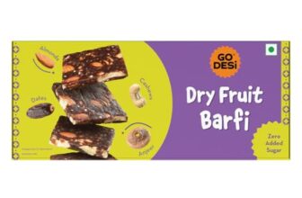 GO DESi Dates Dry Fruit Barfi – Pack of 6 | 93% Dry Fruits | No Added Sugar | Sweets | Burfi