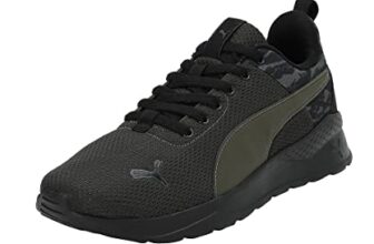 Puma Mens Anzarun Camo Black-Forest Night Sneaker – 9 UK (39184502)