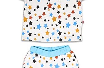 Nino Bambino Organic Cottton Unisex Baby Boys Baby Girls Top & Bottom Sets Dress Sleepsuits (2-3Years)