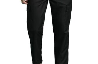 Highlander Men Mid Rise Regular Pants (PHTR000001_Black_L)