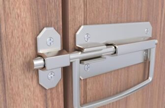 Boniry Door Latch Lock, Kadi/Kundis with Grab Handles – Solid Metal Door Stopper for Bathroom, Home, Office – Easy Install, Smooth Sliding, Heavy Duty Latch (2, Matt)