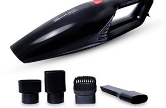 GoMechanic Neutron 4500 Handheld Super Suction Wet/Dry 4.5KPa Power Car Vacuum Cleaner with Anti-Bacterial Cleaning (Black)
