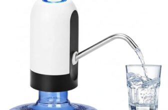 RORIAN Wireless Automatic Water Dispenser Pump for 20 Litre Bottle | USB Rechargeable Portable Drinking Water Pump | Universal Fit for Home, Office, and Outdoor Use (S1) (3 Months Warranty)