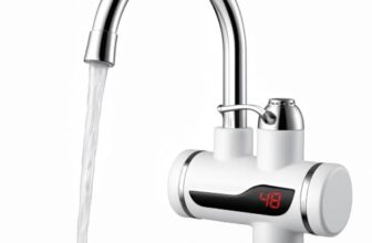 Drumstone Tap Geyser Instant Water Heater | 3000W Fast Heating | Temperature Display | Kitchen & Bathroom Use | Energy Efficient | Safe Auto Cut-off | Easy Installation | Silver