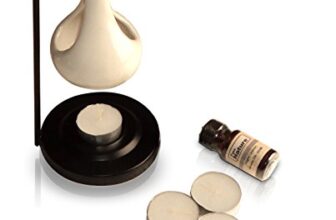 Pure Source India Aroma Set with 10 ML Aroma Oil and 4 Tea Light Candles, Lemon Grass Aroma Oil (White Lemon Grass)
