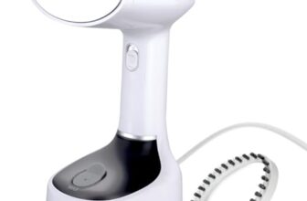 INALSA TravelPress 1500W Garment Steamer for Clothes|180ml Water Tank|Stainless Steel Steam Head|20g/min Continuous Steam|360° Swivel Cord|Fast Heat Up|Portable Handheld Fabric Steamer 1 Year Warranty
