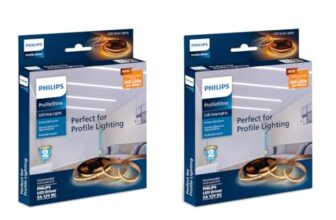 Philips LED Profile Light for Ceiling|5-Meter LED Strip Light for Home Decoration|Profile Shine, Natural White|Pack of 2 (Driver Required Separately)