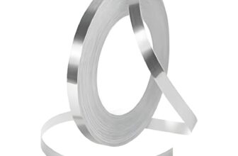 KRYLAR-Tile Self-Adhesive Decorative Tape – Plastic, Golden Silver Wall and Floor Sealing Trim, Waterproof Gap Cover for Home Decor, Ceiling Borders, and Floor Edging, Easy to Apply (silver)