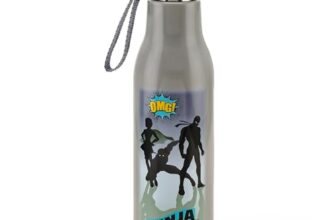 Nayasa Whip 900 ml Insulated Inner Steel Water Bottle | Wide Mouth Leakproof Bottle | BPA-Free Durable Water Bottle | Grey