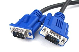 ATEVON Male to Male 15 PIN SVGA/VGA Cable for PC/Monitor/LCD/LED, Plasma, Projector, TFT. Supports upto 1080P. VGA to VGA Converter Adapter Cable (1.5 MTR)
