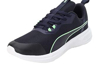 PUMA Men, Foam Stride, Navy-Fizzy Lime-White, Running Shoe, 11UK, (37999202)