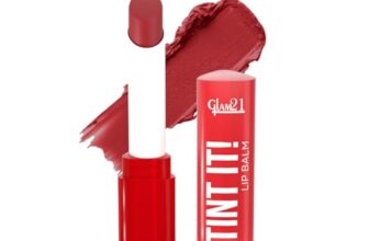 Glam21 Tint it! Lip Balm | Everyday Hydration & Moisturized Lips with Vitamin-E, Shea Butter, Avocado Oil, SPF15 |Lip Care For Dry & Chapped Lips |Cranberry -3.5gm