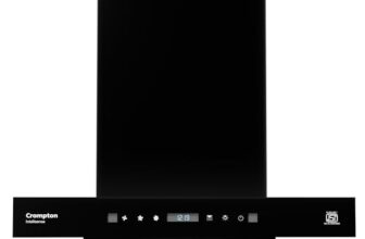 Crompton Intelli Sense 1470m3/hr 60cm Box Kitchen Chimney| Filterless Autoclean| Built In Oil Collector| Touch+ Motion Sensor Control| 10 Yrs Motor & 1 Yr Overall Warranty