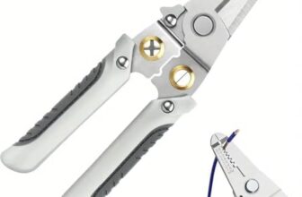 8 in 1 Wire Crimping Tool | Heavy Duty Cable Cutter & Wire Stripper, Manual Lock Mechanism and Textured Grip Handle for Electrical Wire Use (Wire Stripper Pliers)