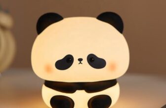 One94Store Rechargeable Silicone Panda Night Lamp – 7-Color Touch LED Night Light for Kids & Bedroom, USB Table Lamp for Home Décor, Romantic Decor, Valentine Day Gift, Love Gift for Her, Couple Gift