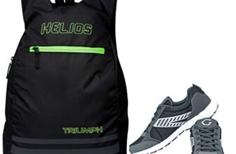 Gowin Nx-2 Black/Grey Size-6 with Triumph Back Bag Helios Pro-6002 Black/Lime