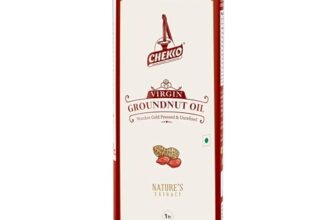 Chekko Cold Pressed Groundnut / Peanut Oil ( Virgin, Kachi Ghani, Chekku ) | 100% Natural, Pure & Wood Pressed (1L) for Cooking