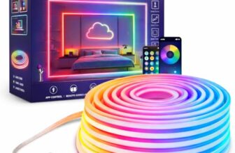 One94Store Premium Smart SMD Rope Light 5M with App & Remote Control, Music Sync RGB LED Light, 16 Million Colors, Luxury Ambient Lighting, Flexible Mood Light for Gaming Room, Bedroom, TV Backlight