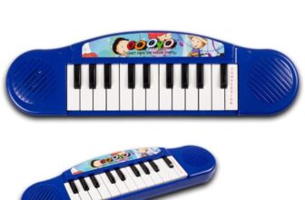 Gooyo GY-3725 Multi-Functional Portable Organ Mini Piano Keyboard Toy | Musical Toy for Kids | Electronic Keyboard Mini Piano | Blue | 2xAA Battery (Not Included) | Musical Piano for Gifts