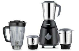 Bajaj Rex Ninja Series 4 Jar 500W Mixer Grinder | DuraCut Blades | 2-In-1 Function Blade In Dry Jar | 2 Yrs Warranty 【Black/Grey】