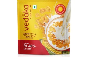 Amazon Brand – Vedaka Corn Flakes 1.2Kg | Super Saver Pack | Contains 91.46% Of Corn |Crispy | Classic Breakfast Favorite | No Added Preservatives