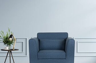 Wakefit Sofa Set | 3 Year Warranty | Sofa 1 Seater, 1 Seater Sofa for Living Room, Wooden Sofa Set, Sofa Set Single Seater – SnoozePro(Tahoe : Sapphire Blue)