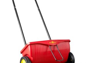 WOLF-Garten 5429000A Universal Spreader, Spreading Width 41 cm, 15L Container, Light & Manoeuvrable, Ideal for Spreading Seeds, Fertilizer, Sand – WE 330