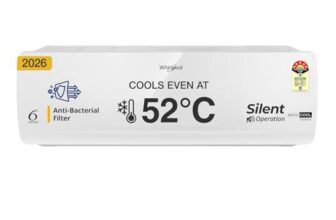 Whirlpool 1.5 Ton 5 Star, New star rated, Magicool Inverter Split AC (MAGICOOL 15T 5S INV CNV S6K3PP0, Copper, Convertible 4-in-1 Cooling Mode, HD Filter White)